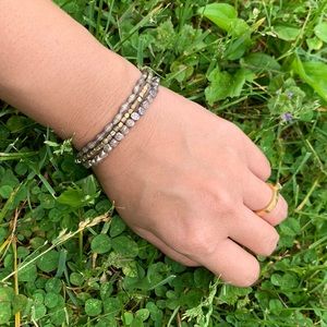 Simmering Silver Bracelet